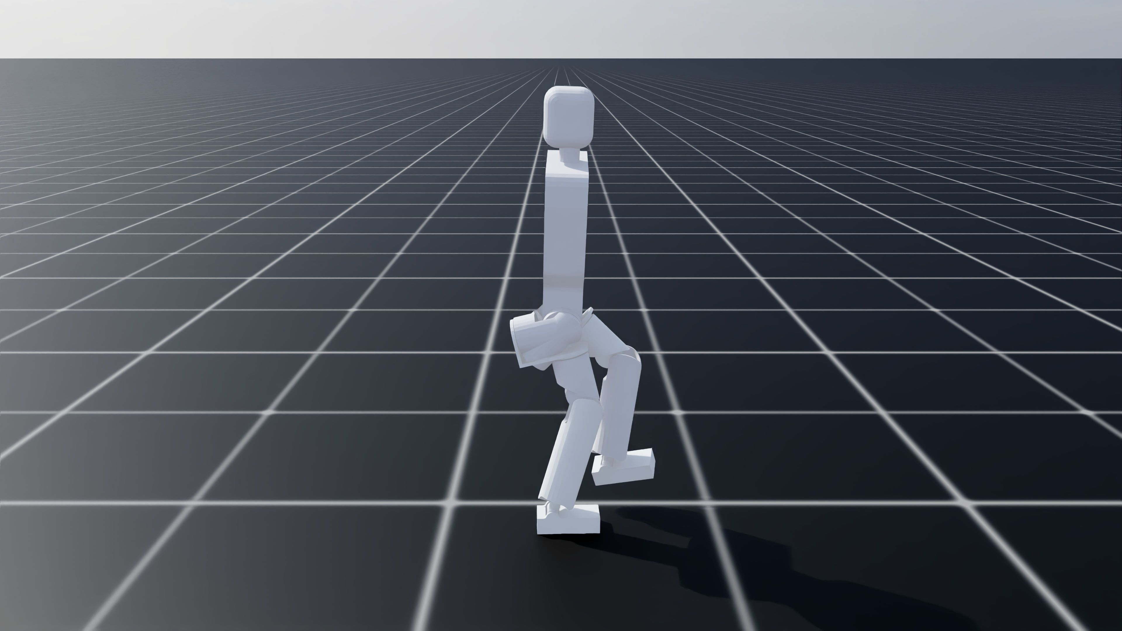 LEGR humanoid walking in NVIDIA Isaac Sim
